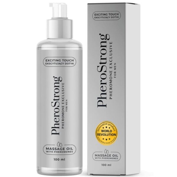 Pherostrong Exclusive — Pheromone Massage Oil, 100 ml, For Men — Body Massage Oils
