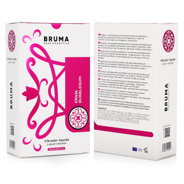Bruma Liquid Vibrator — Tingling Gel, 15 ml, Bubblegum — Arousal Gels for Women — view 6