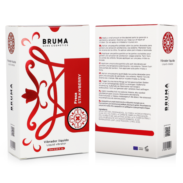 Bruma Liquid Vibrator — Tingling Gel, 15 ml, Strawberry — Arousal Gels for Women — view 7