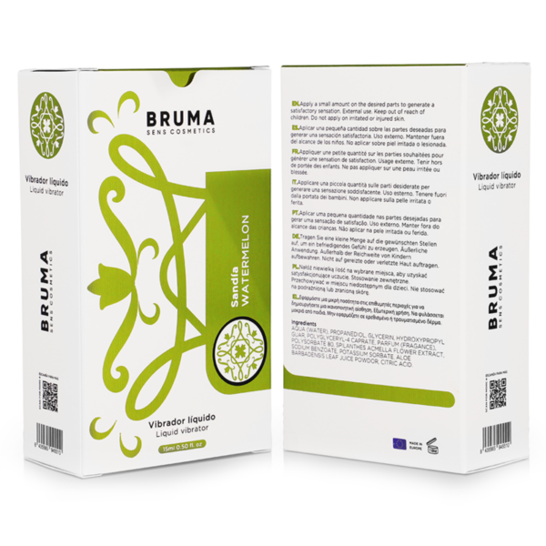 Bruma Liquid Vibrator — Tingling Gel, 15 ml, Watermelon — Arousal Gels for Women — view 2