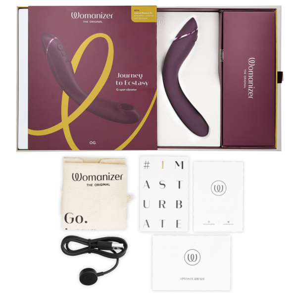 Womanizer OG — G-Spot Vibrator, Waterproof, Aubergine — Air Pulse Vibrators — view 3