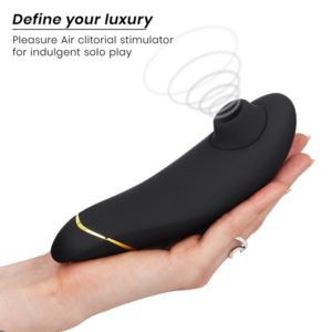 Womanizer Premium 2 — Air Pulse Stimulator, Waterproof, Black — Clitoral Stimulators — view 2