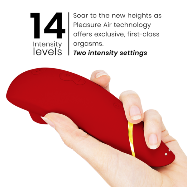Womanizer Premium 2 — Air Pulse Stimulator, Waterproof, Bordeaux — Clitoral Stimulators — view 7