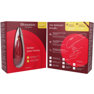 Womanizer Premium 2 — Air Pulse Stimulator, Waterproof, Bordeaux — Clitoral Stimulators — view 2
