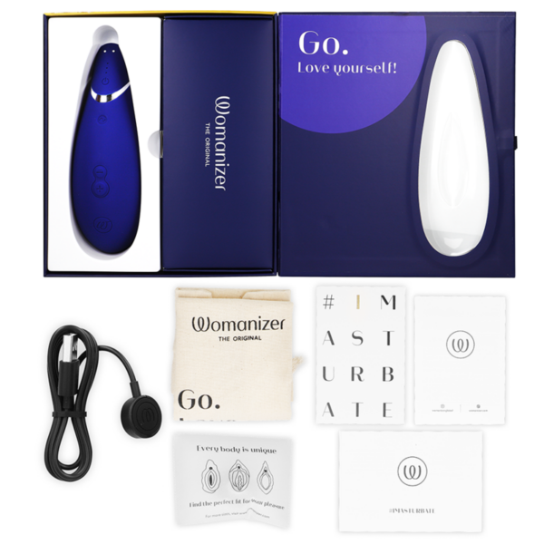 Womanizer Premium 2 — Air Pulse Stimulator, Waterproof, Blueberry — Clitoral Stimulators — view 4