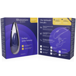 Womanizer Premium 2 — Air Pulse Stimulator, Waterproof, Blueberry — Clitoral Stimulators — view 2