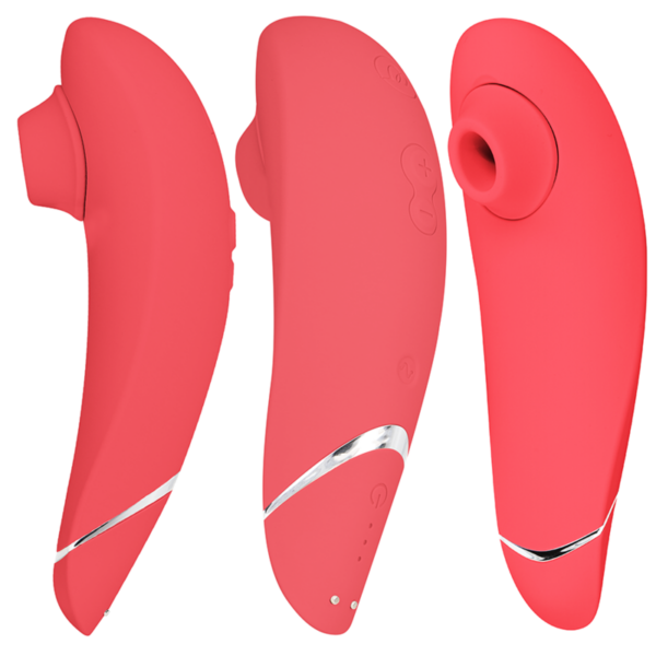 Womanizer Premium 2 — Air Pulse Stimulator, Waterproof, Raspberry — Clitoral Stimulators — view 5