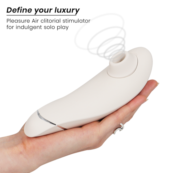 Womanizer Premium 2 — Air Pulse Stimulator, Waterproof, Warm Grey — Clitoral Stimulators — view 6