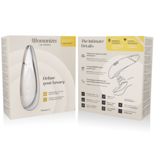 Womanizer Premium 2 — Air Pulse Stimulator, Waterproof, Warm Grey — Clitoral Stimulators — view 4