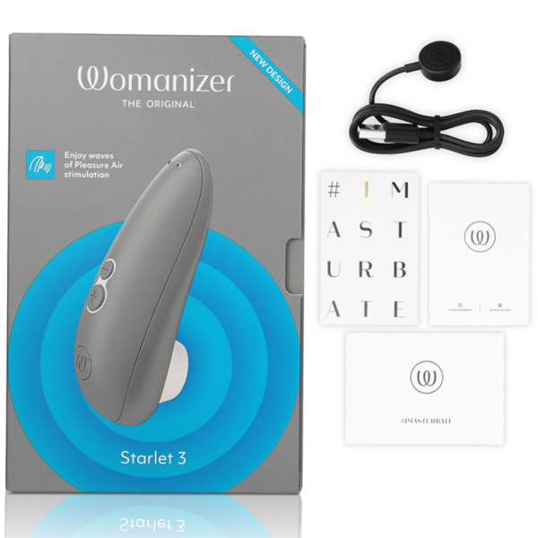 Womanizer Starlet 3 — Air Pulse Stimulator, Waterproof, Grey — Clitoral Stimulators — view 5