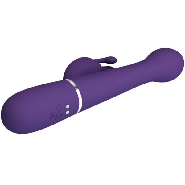 Pretty Love Dejon — Thrusting Vibrator, Rechargeable, Purple — Rabbit Vibrators — view 6