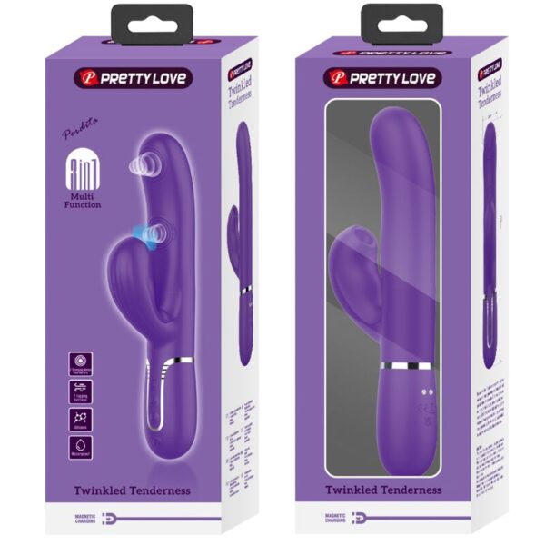 Pretty Love Perlita — Rabbit Vibrator, Rechargeable, Purple — Rabbit Vibrators — view 10