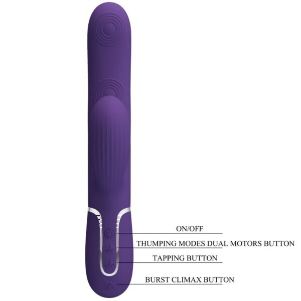 Pretty Love Perlita — Rabbit Vibrator, Rechargeable, Purple — Rabbit Vibrators — view 8