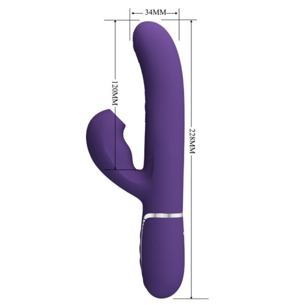 Pretty Love Perlita — Rabbit Vibrator, Rechargeable, Purple — Rabbit Vibrators — view 7