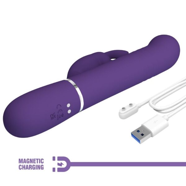 Pretty Love Coale — Thrusting Vibrator, Rechargeable, Purple — Rabbit Vibrators — view 8
