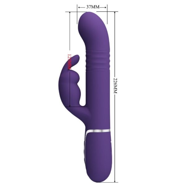 Pretty Love Coale — Thrusting Vibrator, Rechargeable, Purple — Rabbit Vibrators — view 6