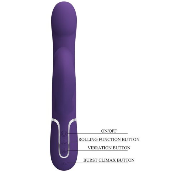 Pretty Love Zalin — Rabbit Vibrator, Rechargeable, Purple — G-Spot Vibrators — view 6