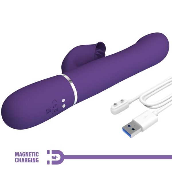 Pretty Love Zalin — Rabbit Vibrator, Rechargeable, Purple — G-Spot Vibrators — view 7