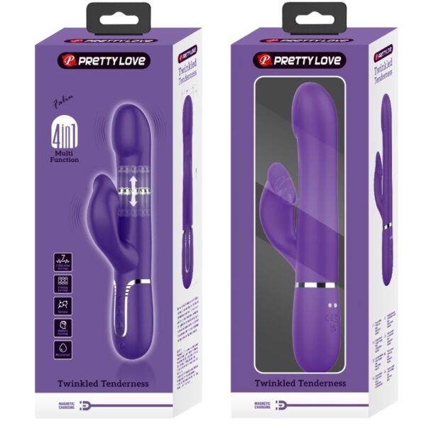 Pretty Love Zalin — Rabbit Vibrator, Rechargeable, Purple — G-Spot Vibrators — view 8