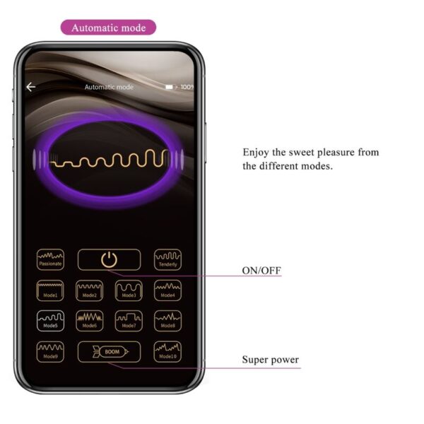 Pretty Love Hector — Vibrator, App-Controlled, Violet — App-Controlled Sex Toys — view 15