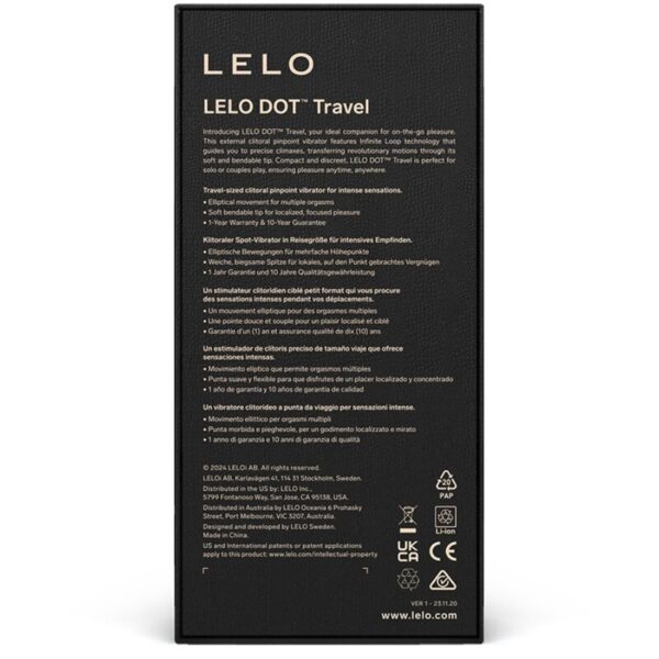 LELO Dot Travel — Clitoral Stimulator, Silicone, Purple — Clitoral Stimulators — view 4