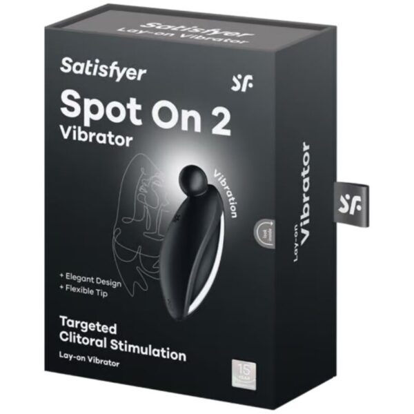 Satisfyer Spot On 2 — Lay-On Vibrator, Waterproof, Black — Clitoral Toys — view 5