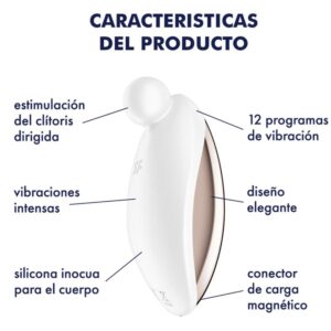 Satisfyer Spot On 2 — Lay-On Vibrator, Waterproof, White — Clitoral Toys — view 4