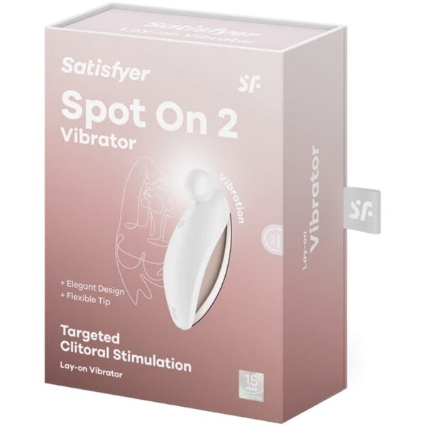 Satisfyer Spot On 2 — Lay-On Vibrator, Waterproof, White — Clitoral Toys — view 5