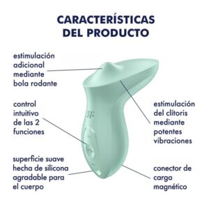 Satisfyer Exciterrr — Lay-On Vibrator, Mint — Clitoral Toys — view 4