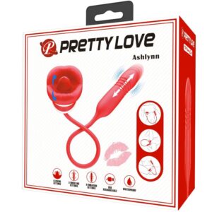 Pretty Love Ashlynn — Tongue Vibrator, Rechargeable, Red — Clitoral Stimulators — view 2