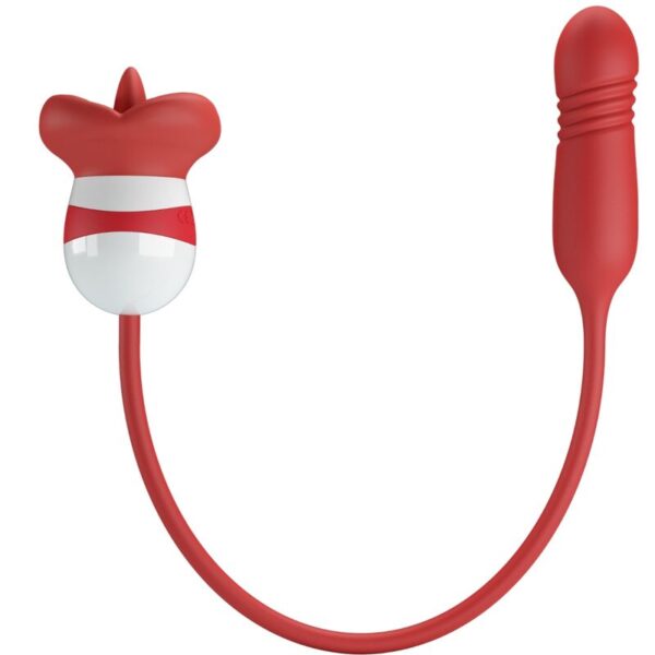 Pretty Love Ashlynn — Tongue Vibrator, Rechargeable, Red — Clitoral Stimulators