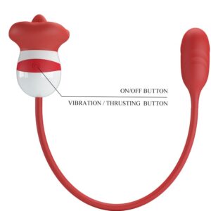 Pretty Love Aliyah — Tongue Vibrator, Rechargeable, Red — Clitoral Stimulators