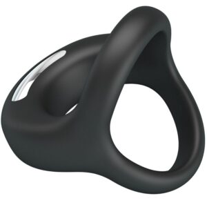 Pretty Love Elliott — Vibrating Cock Ring, Rechargeable, Black — Cock Rings — view 4