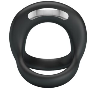 Pretty Love Elliott — Vibrating Cock Ring, Rechargeable, Black — Cock Rings — view 3