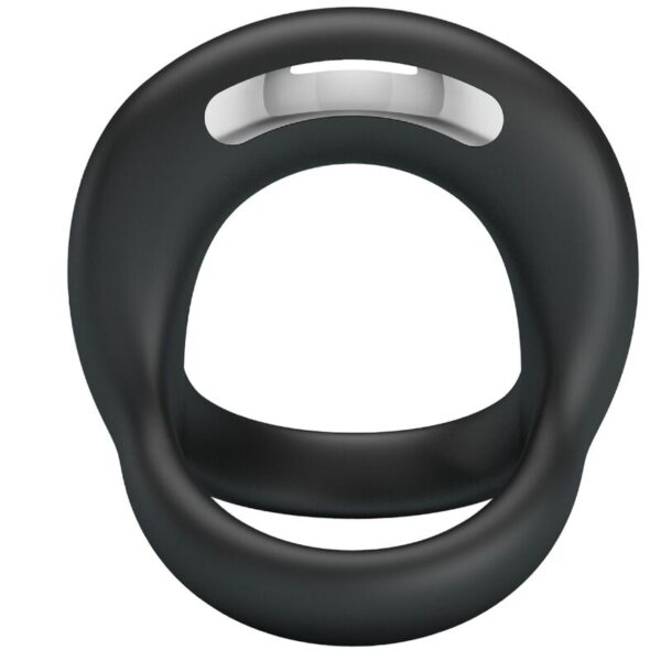 Pretty Love Elliott — Vibrating Cock Ring, Rechargeable, Black — Cock Rings — view 3