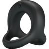 Pretty Love Elliott — Vibrating Cock Ring, Rechargeable, Black — Cock Rings