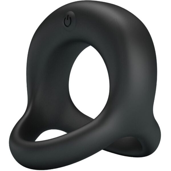 Pretty Love Elliott — Vibrating Cock Ring, Rechargeable, Black — Cock Rings