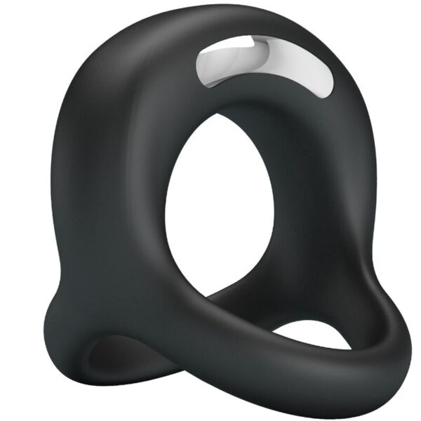 Pretty Love Elliott — Vibrating Cock Ring, Rechargeable, Black — Cock Rings — view 2