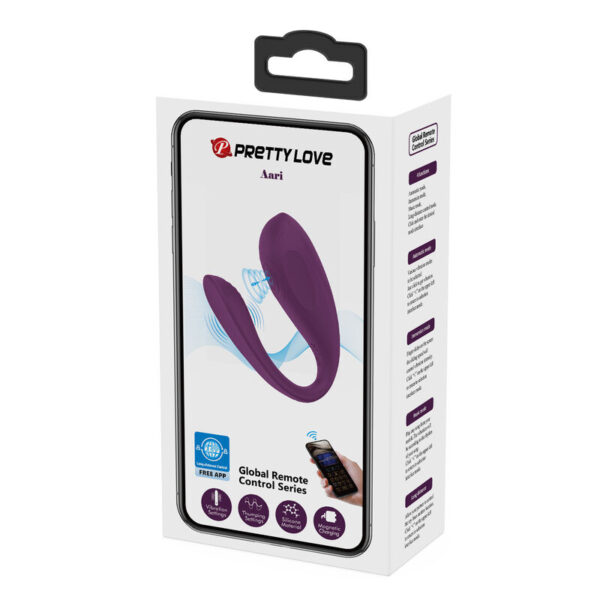 Pretty Love Aari — Couples Vibrator, App-Controlled, Purple — App-Controlled Sex Toys — view 8