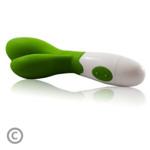 Pretty Love Flirtation Owen — Rabbit Vibrator, Green and White — Clitoral Stimulators — view 4