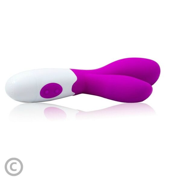 Pretty Love Newman — Rabbit Vibrator, Lilac and White — Clitoral Stimulators — view 2