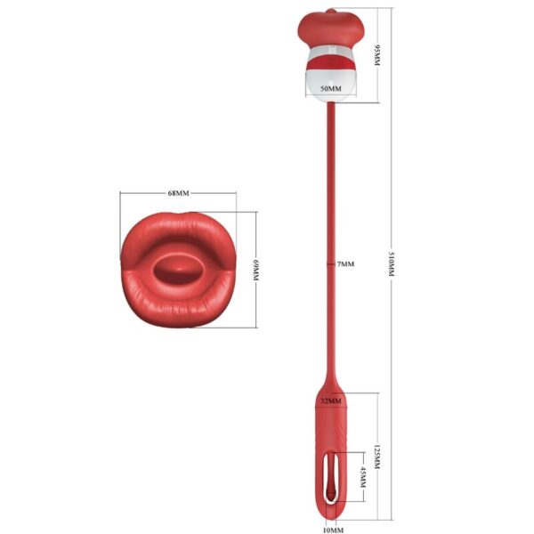 Romance Alyss — Tongue Vibrator, Rechargeable, Red — Clitoral Stimulators — view 3
