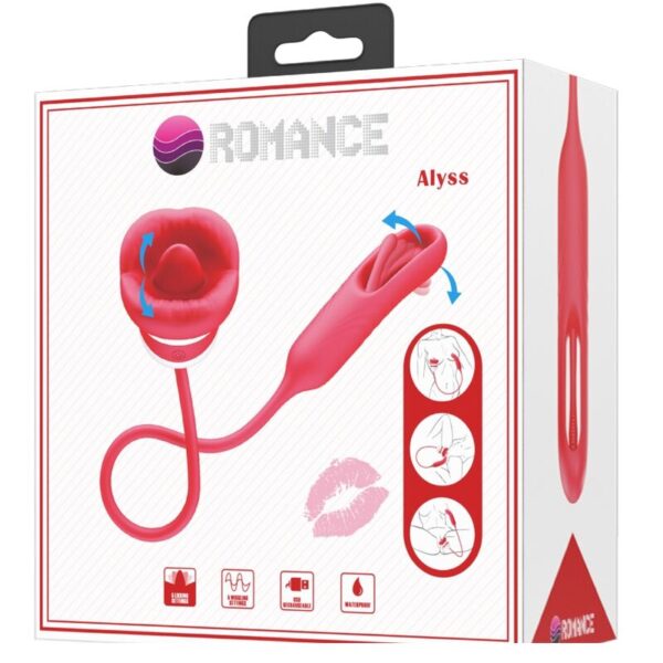 Romance Alyss — Tongue Vibrator, Rechargeable, Red — Clitoral Stimulators — view 7