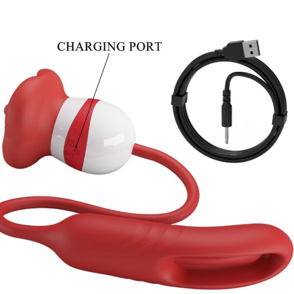 Romance Alyss — Tongue Vibrator, Rechargeable, Red — Clitoral Stimulators — view 6