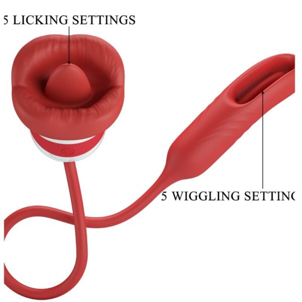 Romance Alyss — Tongue Vibrator, Rechargeable, Red — Clitoral Stimulators — view 8
