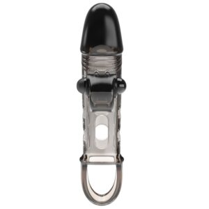 Romance Extended — Vibrating Penis Sleeve, Black — Couples — view 3
