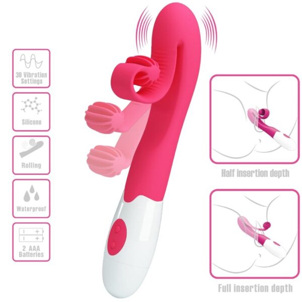 Romance — Rabbit Vibrator, Waterproof, Pink — Rabbit Vibrators — view 9
