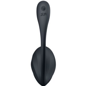 Satisfyer Ribbed Petal — Wearable Vibrator, Remote Control, Black — App-Controlled Sex Toys — view 3