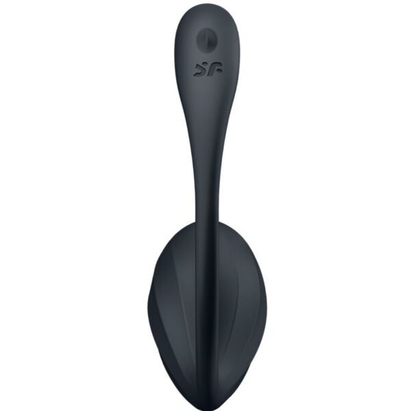 Satisfyer Ribbed Petal — Wearable Vibrator, Remote Control, Black — App-Controlled Sex Toys — view 3