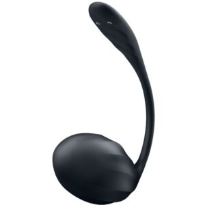 Satisfyer Ribbed Petal — Wearable Vibrator, Remote Control, Black — App-Controlled Sex Toys — view 2